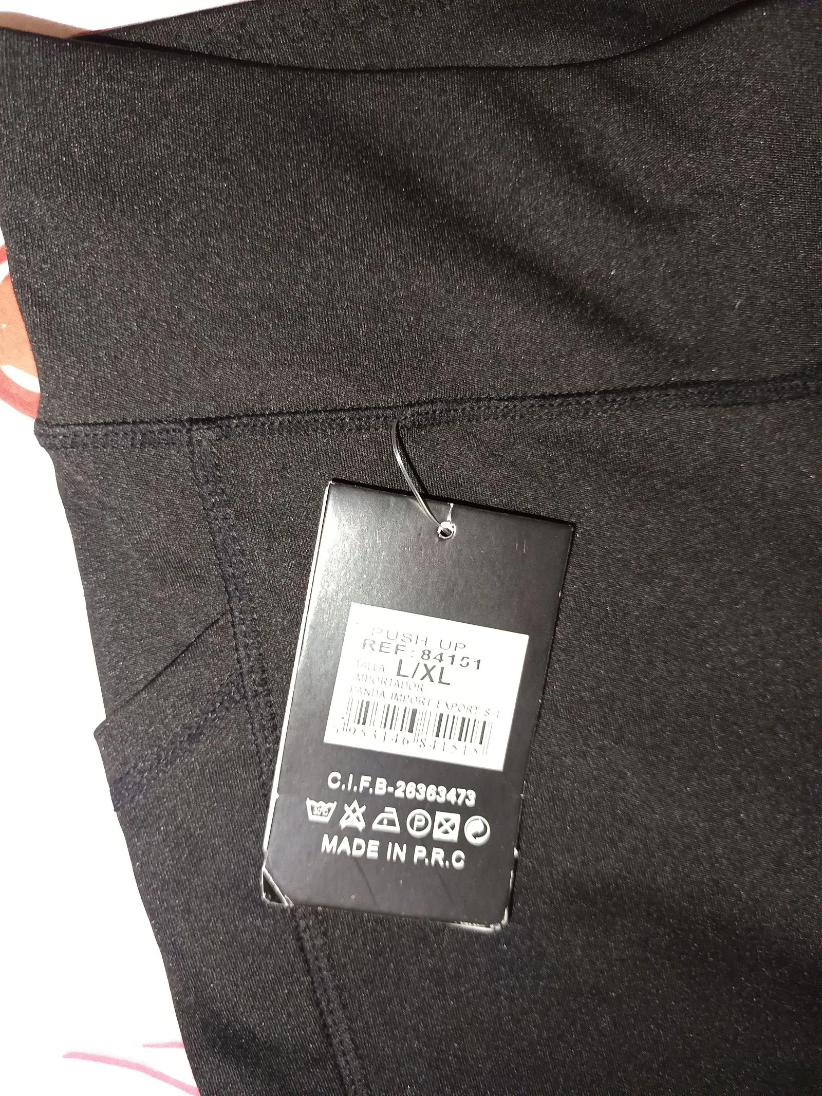 Zwarte leggings met zakken Panda - Maat L/XL (Nieuw) – photo 4